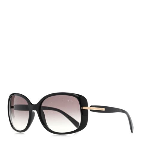 PRADA Acetate Square Sunglasses SPR 08O Black.